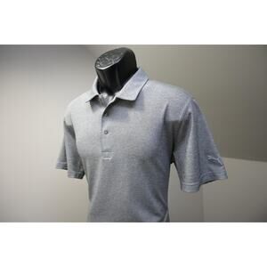 Puma Golf Polo DRYCELL Gray Athletic Short Sleeve Shirt Mens Size Medium